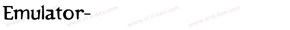 Emulator字体转换