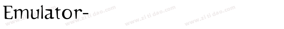 Emulator字体转换