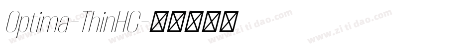 Optima-ThinHC字体转换
