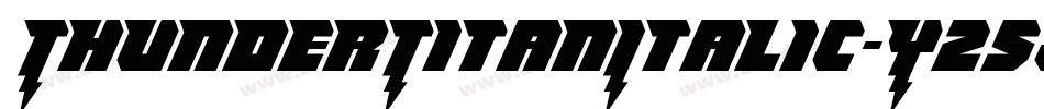 ThunderTitanItalic-YZ5j字体转换