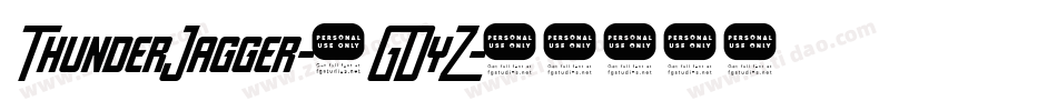ThunderJagger-1GDyZ字体转换