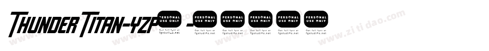 ThunderTitan-yzp5字体转换