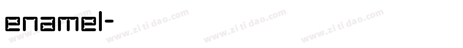 enamel字体转换