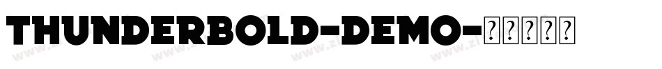 Thunderbold-Demo字体转换