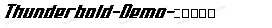Thunderbold-Demo字体转换
