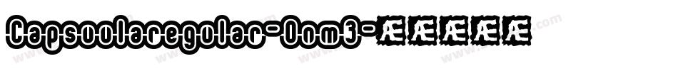 Capsuularegular-Onm3字体转换