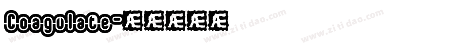 Coagulate字体转换