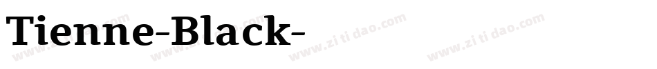 Tienne-Black字体转换