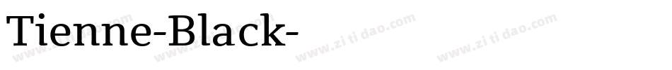 Tienne-Black字体转换
