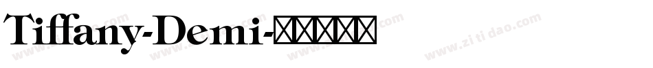 Tiffany-Demi字体转换