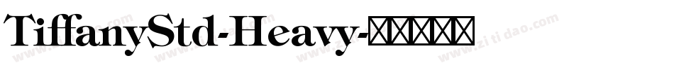 TiffanyStd-Heavy字体转换