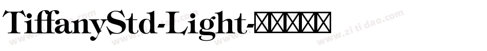 TiffanyStd-Light字体转换