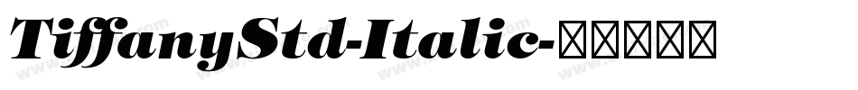 TiffanyStd-Italic字体转换