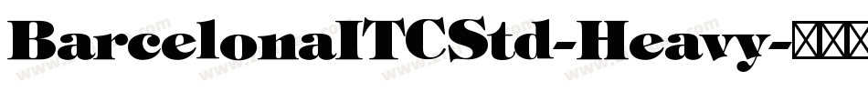 BarcelonaITCStd-Heavy字体转换