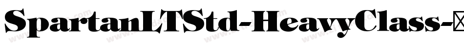 SpartanLTStd-HeavyClass字体转换