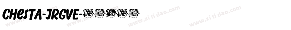 Chesta-JRGVE字体转换
