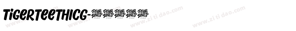 TigerteethICG字体转换