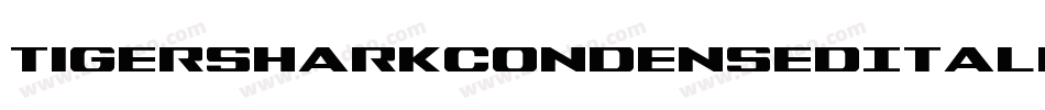 TigersharkCondensedItalic-2oqW字体转换