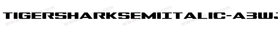 TigersharkSemiItalic-a3wJ字体转换