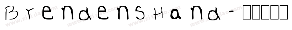 BrendensHand字体转换