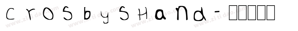 CrosbysHand字体转换