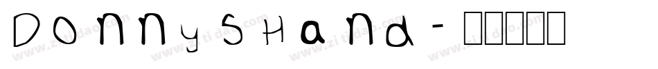 DonnysHand字体转换