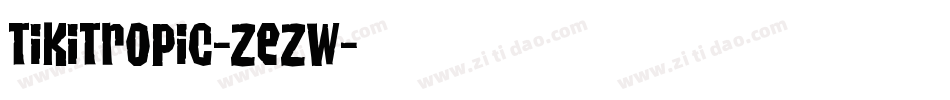 TikiTropic-zezw字体转换