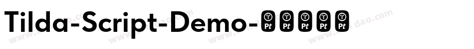 Tilda-Script-Demo字体转换