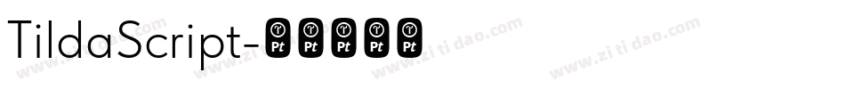TildaScript字体转换