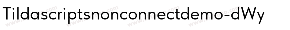 Tildascriptsnonconnectdemo-dWyX字体转换