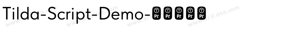 Tilda-Script-Demo字体转换