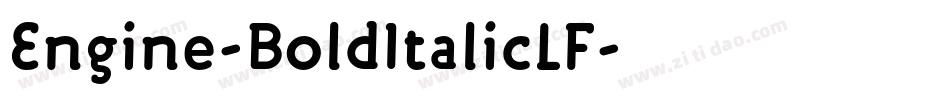 Engine-BoldItalicLF字体转换