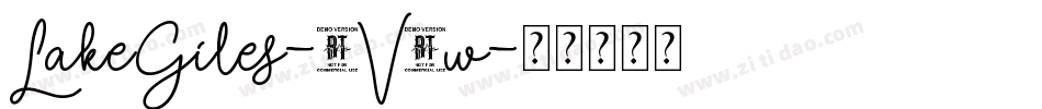 LakeGiles-2V0w字体转换