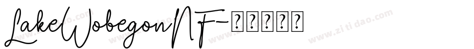 LakeWobegonNF字体转换
