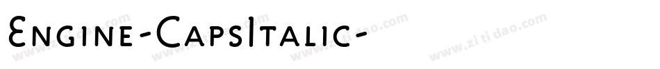 Engine-CapsItalic字体转换