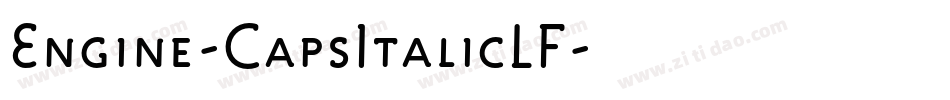 Engine-CapsItalicLF字体转换