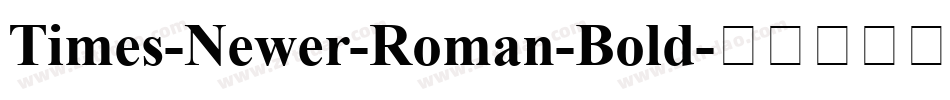 Times-Newer-Roman-Bold字体转换