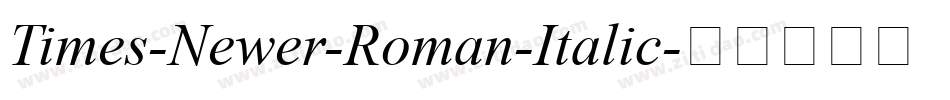 Times-Newer-Roman-Italic字体转换