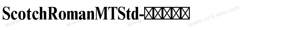 ScotchRomanMTStd字体转换