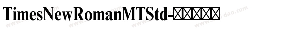 TimesNewRomanMTStd字体转换