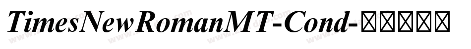 TimesNewRomanMT-Cond字体转换