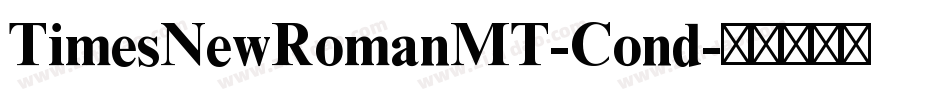 TimesNewRomanMT-Cond字体转换