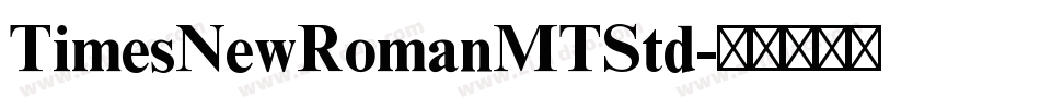 TimesNewRomanMTStd字体转换
