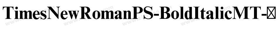 TimesNewRomanPS-BoldItalicMT字体转换