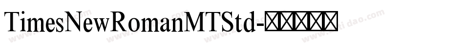 TimesNewRomanMTStd字体转换