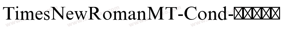 TimesNewRomanMT-Cond字体转换