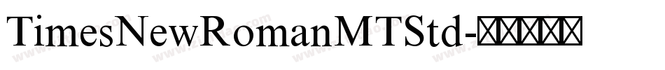TimesNewRomanMTStd字体转换