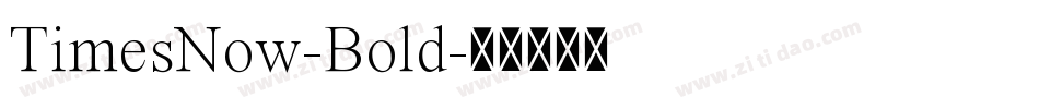 TimesNow-Bold字体转换