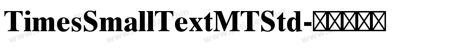 TimesSmallTextMTStd字体转换