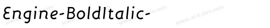 Engine-BoldItalic字体转换
